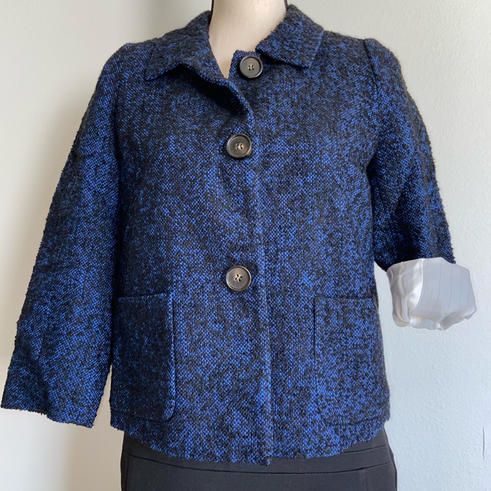 Les Copains Textured 3/4 Sleeve Jacket